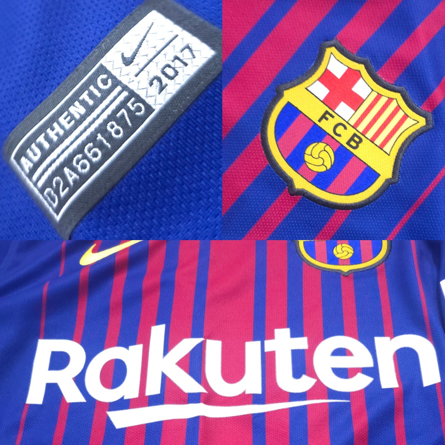 Barcelona Home 2017/18 10 Messi - Small (10/10) - The Authenkits