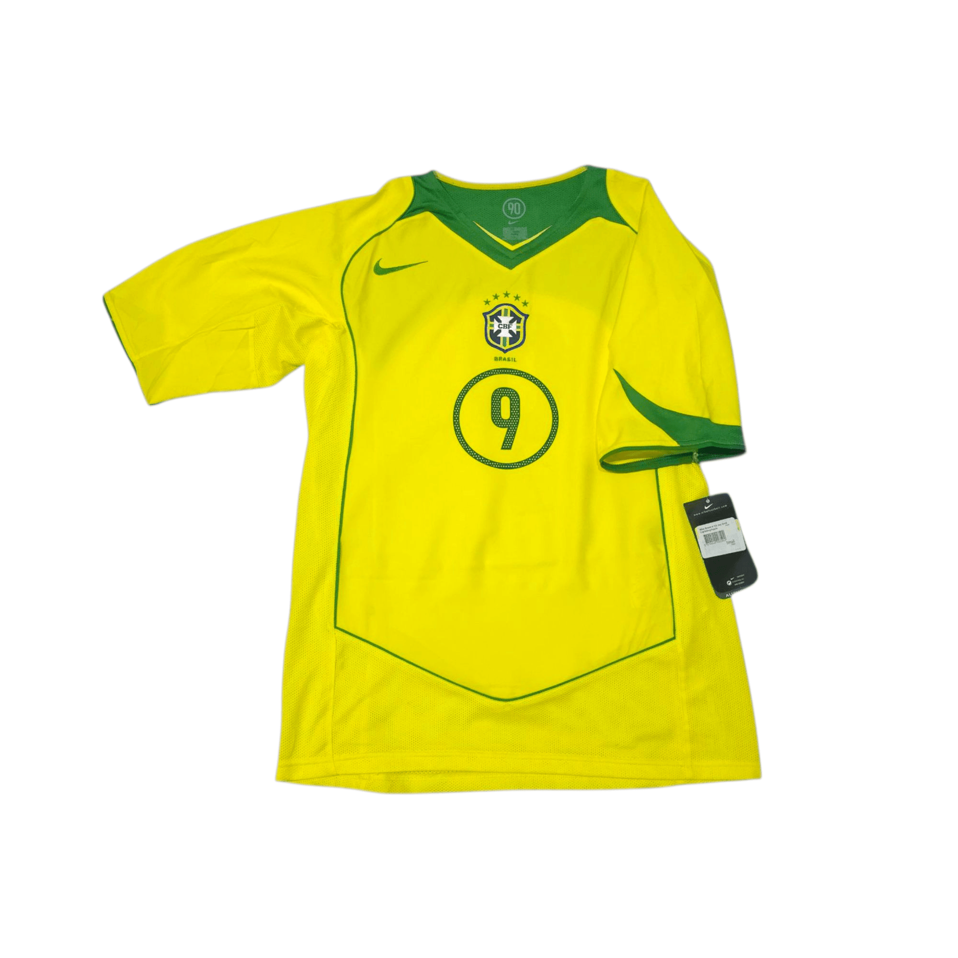 Brazil 2004 Home 9 Ronaldo Total 90 BNWT - My Store