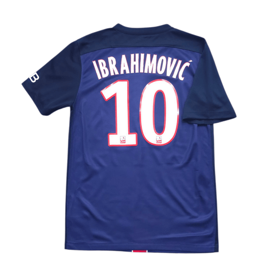 PSG 2015/16 Home 10 Zlatan Ibrahimovic - Small (9.5/10) - The Authenkits