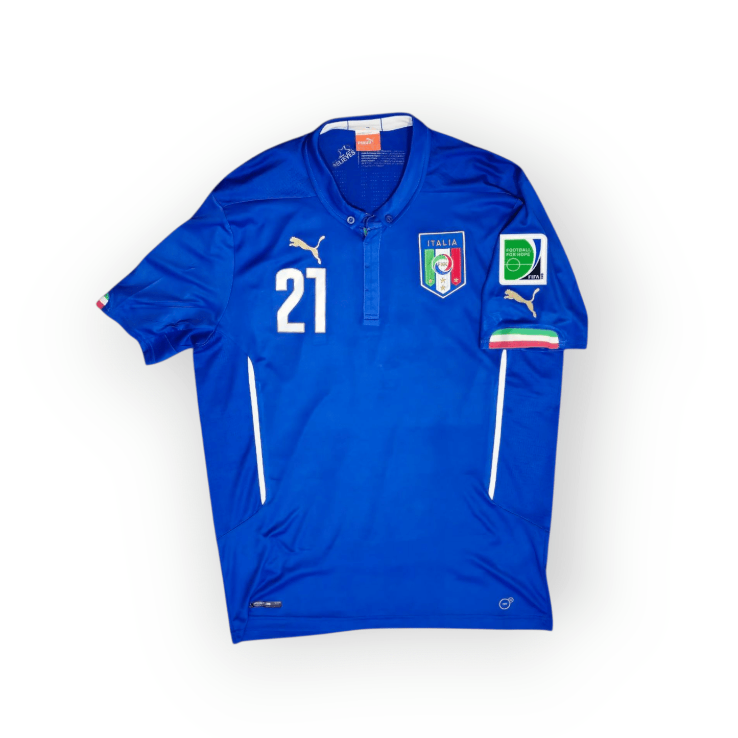 Italy home 2014/15 21 Pirlo - XL (9/10) - The Authenkits